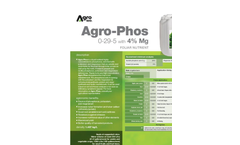 Agro-Phos - Foliar Nutrient (0-29-5 With 4% Mg) - Datasheet