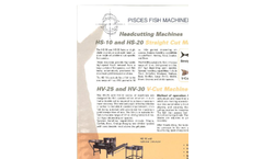 Pisces - Model HS 10, HS 20 & HV 25 - Straight Head Cutting Machine - Brochure