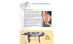 Pisces - Model SGA-22 - SGA-32 - Head off Gutting Machine with Roe Saving - Brochure