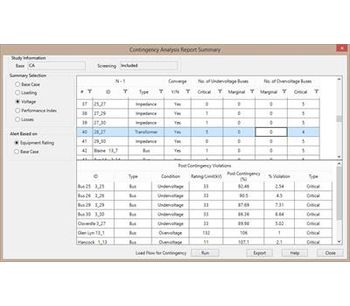ETAP - Contingency Analysis (CA) Software