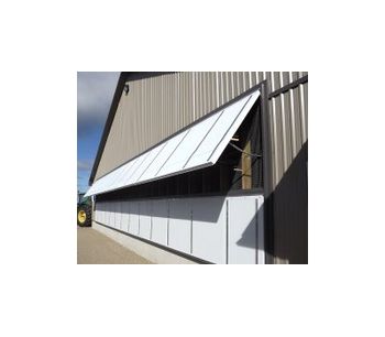 Faromor - Model HWP - Hinged Wall Panel Systems for Poultry Industry Ventilation