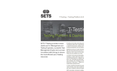 T-Testing Testing Platform & Dashboard Brochure