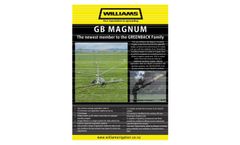 Williams Magnum - Model GB - Travelling Rain-gun Irrigator - Brochure