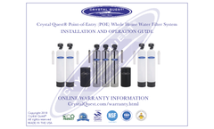 Crystal Quest Smart - Model 9-13 GPM | 4-6 - CQE-WH-01127 - Whole House Water Filter Manual