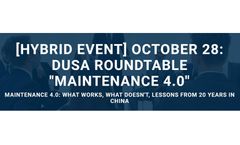 Siveco to speak at DUSA Roundtable on Maintenance 4.0: what works, what doesn't (October 28, Suzhou)