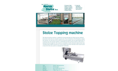 Stolze - Topping Machine - Datasheet