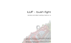 LUF BUSH - Remote Controlled Mulching Machine/ Carrier Brochure