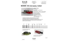 BAB - Model SG - Mow-Spray Trailed Mower - Brochure