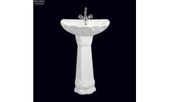Model Supremea Set Sink + Pedestal - Sanitary Ware