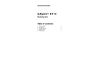 Calec - Model ST II - Multifunctional Calculator for Thermal and Cooling Energy Brochure