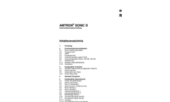 Amtron Sonic - Model D - Compact Heat and Cooling Meter Brochure