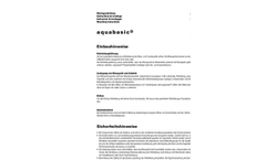 Aquabasic - Model PMK-Basic - Turbin Water Meters Brochure