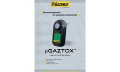 Gazomat - Model pGAZTOX - Oxygen and Toxic Gas Detector- Brochure