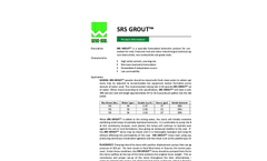 SRS GROUT Grouting Media - Brochure