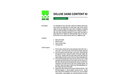Deluxe Sand Content Kit - Brochure