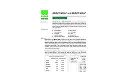 GROUT-WELL AND GROUT-WELL DF Bentonite Grouting Material - Brochure