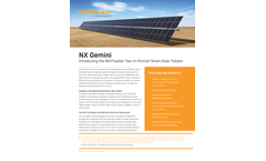NEXTracker - Model NX Gemini - Two-In-Portrait (2P) Smart Solar Tracker - Brochure