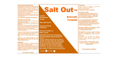 Salt Out Avocado Formula - Brochure