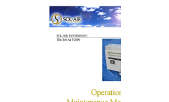 Sol-Air - F2000 - Air Decontamination System - Manual