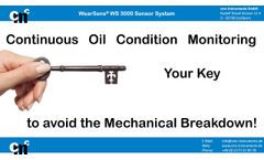 Online oil monitoring with WearSens WS 3000 - Video
