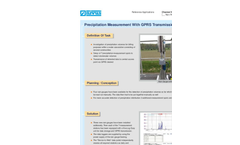 Precipitation measurement with GPRS data transmission