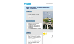 Power-independent flow measurement with GPRS 