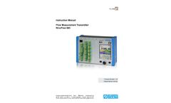 NivuFlow - Model 600 - Flow Measurement Transmitter - Instruction Manual