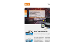 NivuFlow - Model Mobile 750 - Portable Flow Meter - Brochure