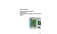 NivuFlow7550 - Hybrid instrument for Radar and Cross Correlation Sensors - Instruction Manual