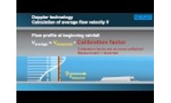 Ultrasonic Flow Measurement Systems Comparison - NIVUS - Video