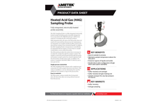 Heated Acid Gas (HAG) Sampling Probe - Datasheet