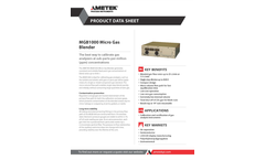 AMETEK PI - Model MGB1000 - Micro Gas Blender - Datasheet