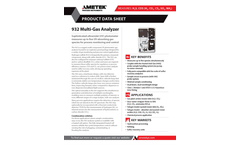 AMETEK PI - Model 932 - Multi Gas H2S Analyzer - Datasheet
