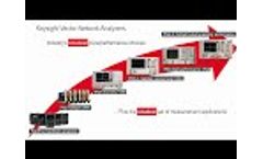 Vector Network Analyzer Portfolio from 5 Hz to 110 GHz | Keysight Technologies Video