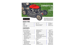 Honda - Model HRX217VLA - Lawn Mowers Brochure