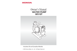 Honda - Model WX10 - Pumps Manual