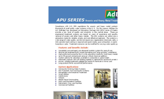 Adedge - APU Series - Arsenic and Heavy Metal Treatment Systems - Brochure