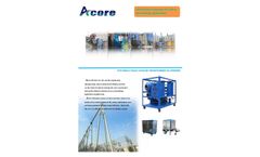 Acore - Model VTP - Single Stage Vacuum Transformer Oil Filtration Machine Brochure