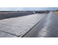 13.967 m² foil liner in irrigation basin Austria