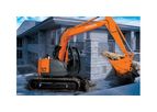 Hitachi - Model ZX75US-5 - Reduced Tail Swing Excavator