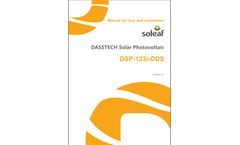 Dass - Model DSP-123i-ODS - On-Grid Residential Solar Inverter - Manual