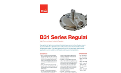 Model B31 - Light Commercial and Industrial Regulator- Brochure