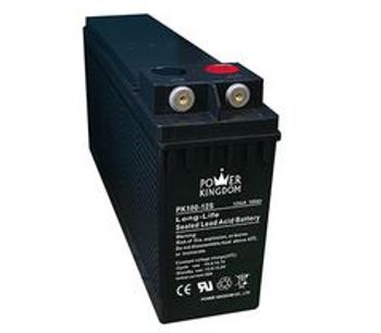 Power Kingdom - Model 12V 100AH - Front Terminal UPS Battery