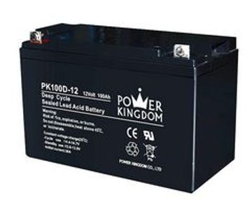 Power Kingdom - Model 12V 100AH - Deep Cycle Solar Battery