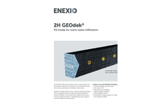 2H GEOdek Fill Media for Storm Water Infiltration - Brochure