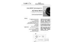 Solar MEMS - Model ISS-TX - Digital Sensor for Solar Trackers - Brochure