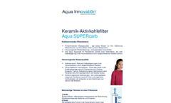 Aqua SUPERcarb - Ceramic Activated Charcoal Filter - Brochure
