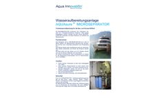 Aqua - Drinking Water Treatment Unit for Lake and River Shipping Industry - Brochure