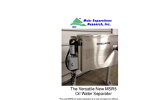 Model MSR5 - Oil Water Separator Brochure
