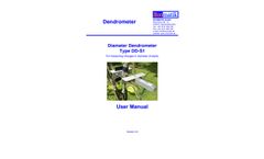 Ecomatik - Model Type DD-S1 - Diameter Dendrometer - Manual